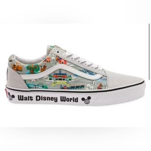 Vans Old Skool Disney 50th Walt Disney World Map Gray Shoes